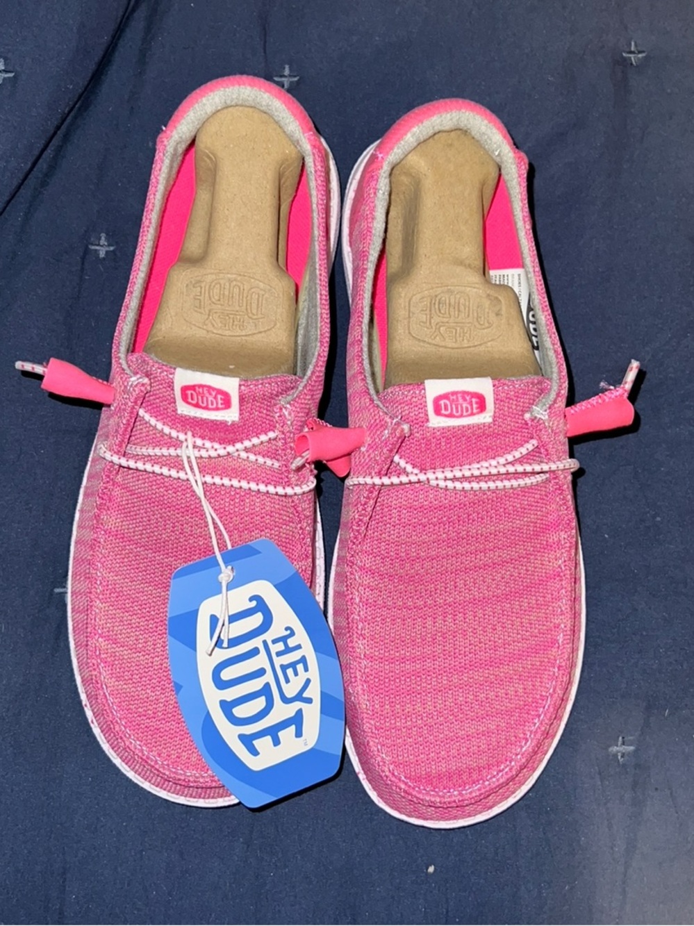 NWT pink hey dude sz 8